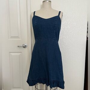 Old Navy Ruffle Hem Denim Dress